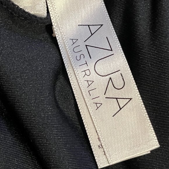 AZURA AUSTRALIA Bikini Top Size 10 Ruffles Laser Cutout Floral Very Cute - Picture 9 of 12